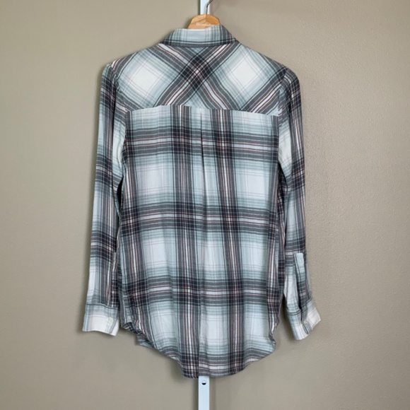 MUDD Plaid Flannel Button Down Shirt - Picture 8 of 16